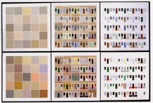 The Geography of colour. Jean-Philippe Lenclos, France, 1977. Paletas de colores discretas, a partir del material recabado in situ.