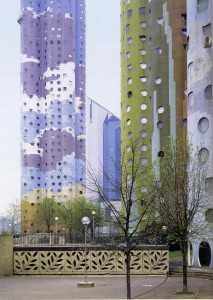 Quartier du Parc. Émile Aillaud y Fabio Rieti (colorista), Nanterre (Francia), 1974-1978. 