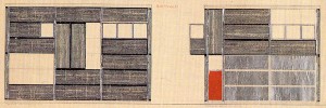  Alzados del Garaje Vries, G. T. Rietveld, Utrech, 1927.