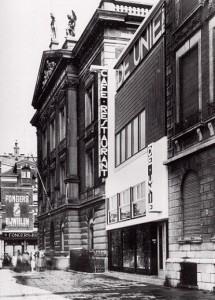 Fotografía del Café de Unie, J.J.P.Oud, Rotterdam, 1925.