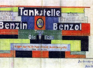 Proyecto de publicidad para la ciudadela, B. Taut, Magdeburgo (Alemania), 1922