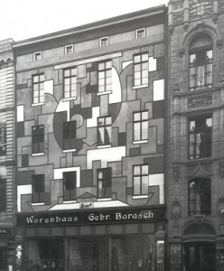 Casa coloreada en Peter Strasse 22, Oskar Fischer, Magdeburgo, 1919-1921. 