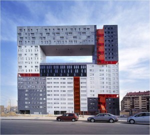 Edificio Residencial Mirador. MVRDV, Madrid, 2004. Aspecto exterior.